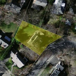 77 Cotton St, Newton MA  02458-2621 aerial view