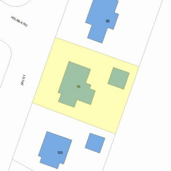94 Day St, Newton MA 02466-2922 plot plan