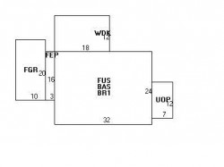 875 Dedham St, Newton MA 02459-3417 floor plan