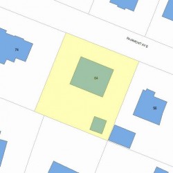 64 Fairmont Ave, Newton MA  02458-2506 plot plan