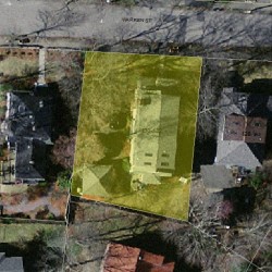132 Warren St, Newton MA 02459-2065 aerial view