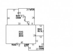 65 Kenilworth St, Newton MA  02458-2705 floor plan