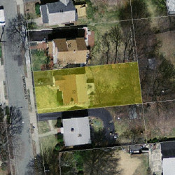 22 Owatonna St, Newton MA  02466-1411 aerial view