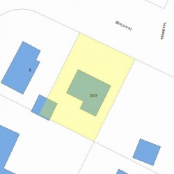 2004 Beacon St, Newton MA  02468-1471 plot plan