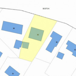 90 Beacon St, Newton MA 02459 plot plan