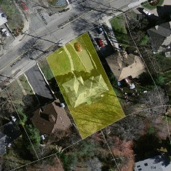 55 Brookline St, Newton MA 02467 aerial view