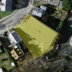 86 Los Angeles St, Newton MA 02458-1019 aerial view