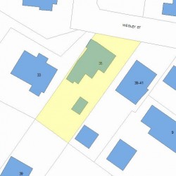 35 Wesley St, Newton MA 02458-1915 plot plan