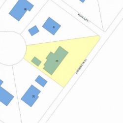 65 Osborne Path, Newton MA  02459-3542 plot plan