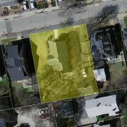 90 Erie Ave, Newton MA  02461-1514 aerial view