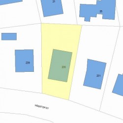235 Webster St, Newton MA 02465-1851 plot plan