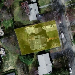 24 Ferncroft Rd, Newton MA 02468-1214 aerial view