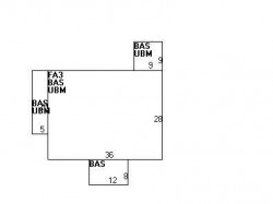 297 Derby St, Newton MA  02465-1047 floor plan