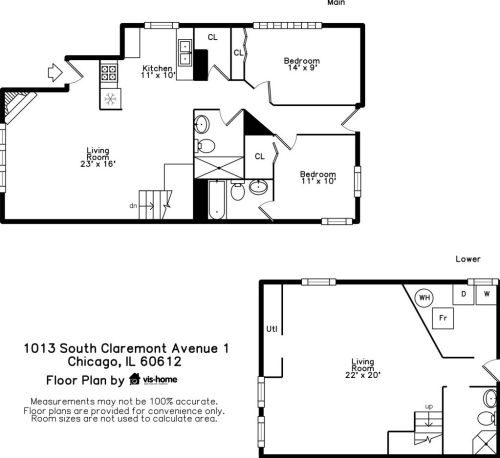 1013 Claremont Ave, Chicago IL  60612-4225 exterior