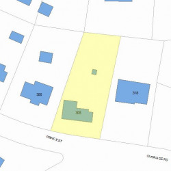 308 Prince St, Newton MA 02465-2955 plot plan