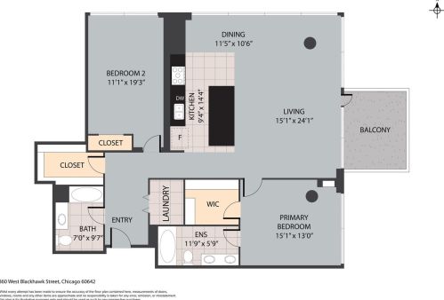 860 Blackhawk St, Chicago IL  60642-2510 exterior