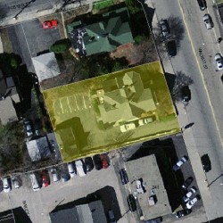 227 Walnut St, Newton MA  02460-1609 aerial view
