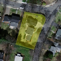 55 Gould Rd, Newton MA  02468-2142 aerial view