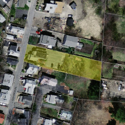 22 Cottage Pl, Newton MA  02465-1525 aerial view