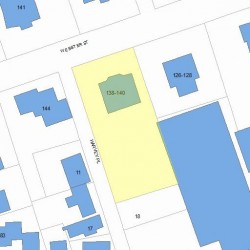 140 Webster St, Newton MA 02465-1820 plot plan