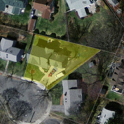 48 Edward Rd, Newton MA  02465-1120 aerial view