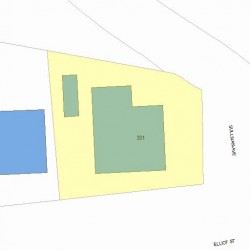 331 Elliot St, Newton MA 02464-1100 plot plan