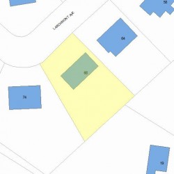 68 Larchmont Ave, Newton MA  02468-2030 plot plan