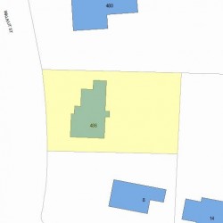 486 Walnut St, Newton MA 02460-2279 plot plan