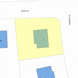 3 Wauwinet Rd, Newton MA 02465-2941 plot plan