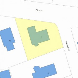 1 Channing St, Newton MA 02458-1628 plot plan
