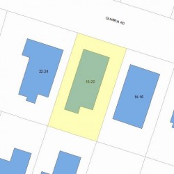 20 Cambria Rd, Newton MA 02465-1117 plot plan