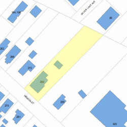 280 Nevada St, Newton MA 02460-1466 plot plan