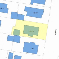 335 Waltham St, Newton MA  02465-1730 plot plan