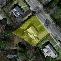 121 Valentine St, Newton MA 02465-3027 aerial view