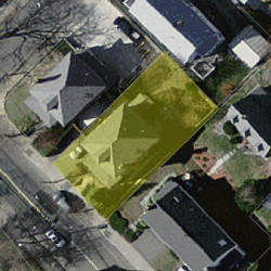 294 Adams St, Newton MA 02458-1455 aerial view