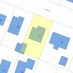 56 Carl St, Newton MA 02461-1906 plot plan