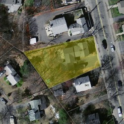 941 Walnut St, Newton MA  02461-1133 aerial view
