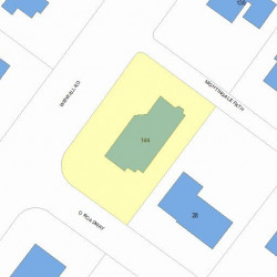 144 Wiswall Rd, Newton MA 02459-3545 plot plan