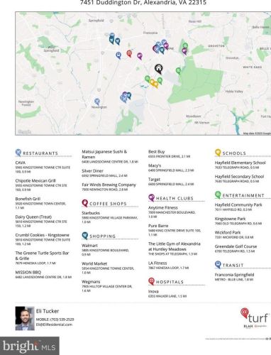 7451 Duddington Dr, Alexandria VA 22315-3849 exterior