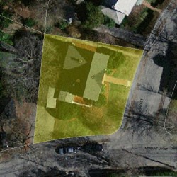 67 Marlboro St, Newton MA  02458-2442 aerial view