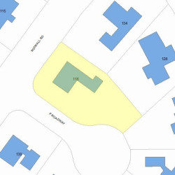 118 Wiswall Rd, Newton MA 02459-3512 plot plan