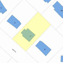 27 Bow Rd, Newton MA 02459-2555 plot plan