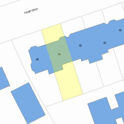 64 Webster St, Newton MA 02465-1819 plot plan