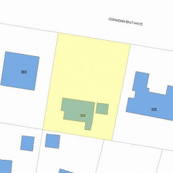 340 Commonwealth Ave, Newton MA 02459 plot plan