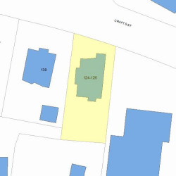 124 Crafts St, Newton MA 02460-1411 plot plan