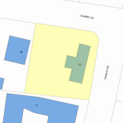 50 Everett St, Newton MA 02459-1941 plot plan