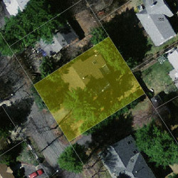 48 Bernard St, Newton MA 02461-1904 aerial view