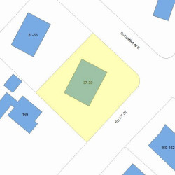 37 Columbia Ave, Newton MA 02464-1226 plot plan