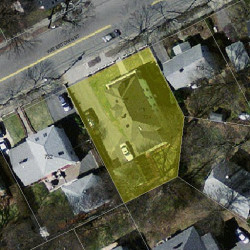 724 Watertown St, Newton MA  02460-1354 aerial view