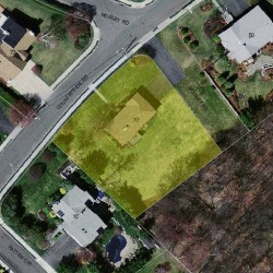 70 Countryside Rd, Newton MA 02459-2944 aerial view